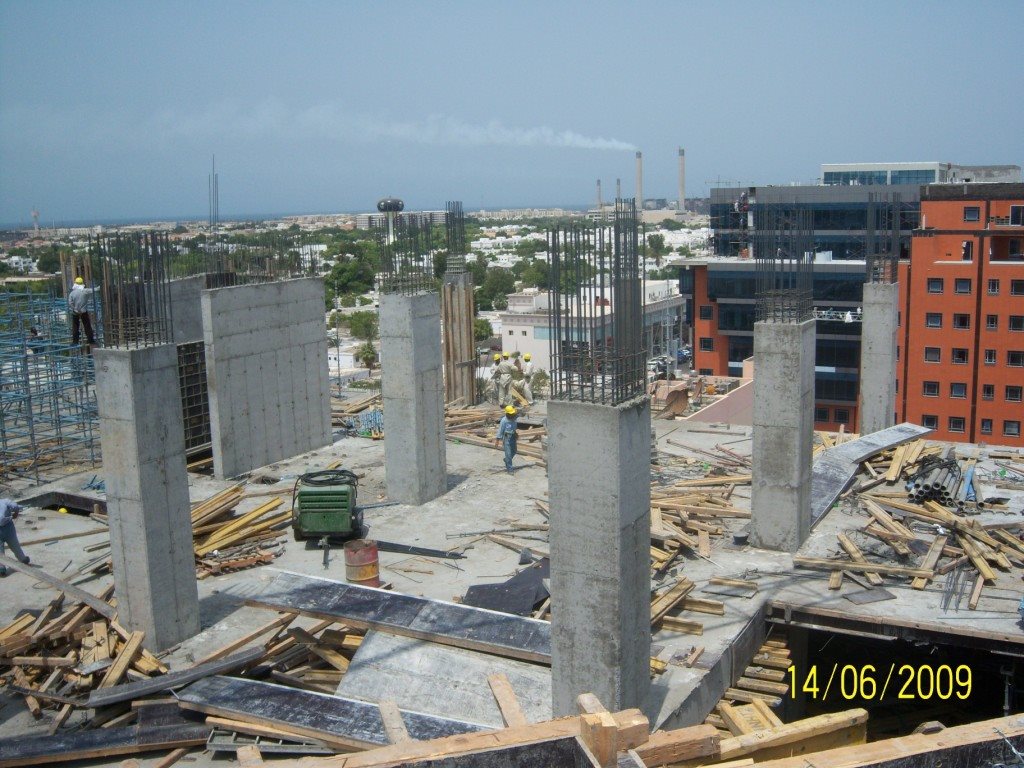 Bin Sulaiman RC columns cast and stripped