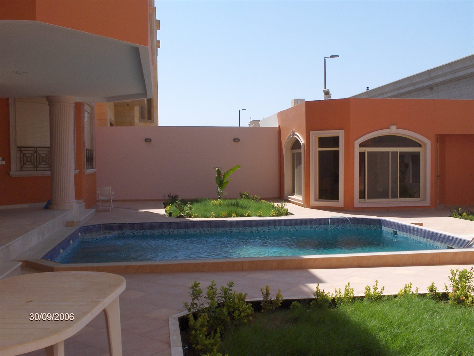 Kamal pool and garden wide view