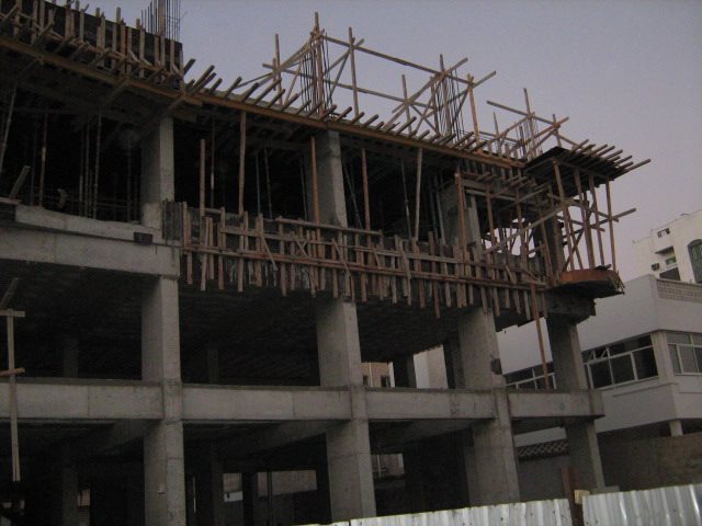 الراوي بلازا — الهيكل الخرساني بالأدوار العليا