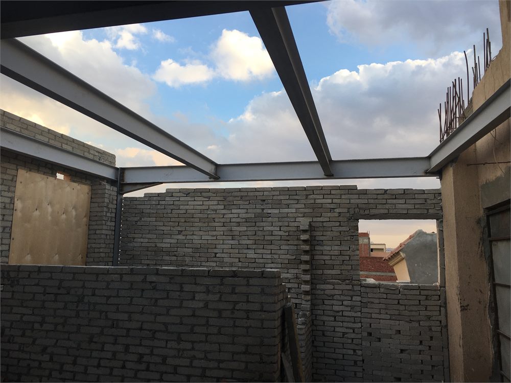 Steel roof extension