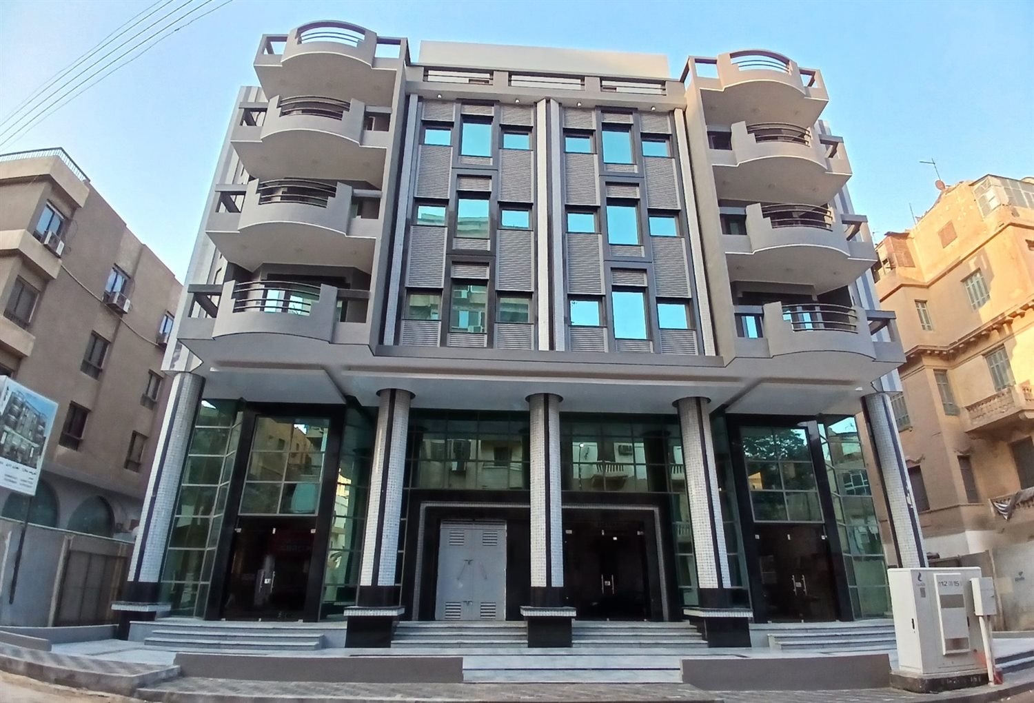 Sheriff Plaza completed facade front elevation