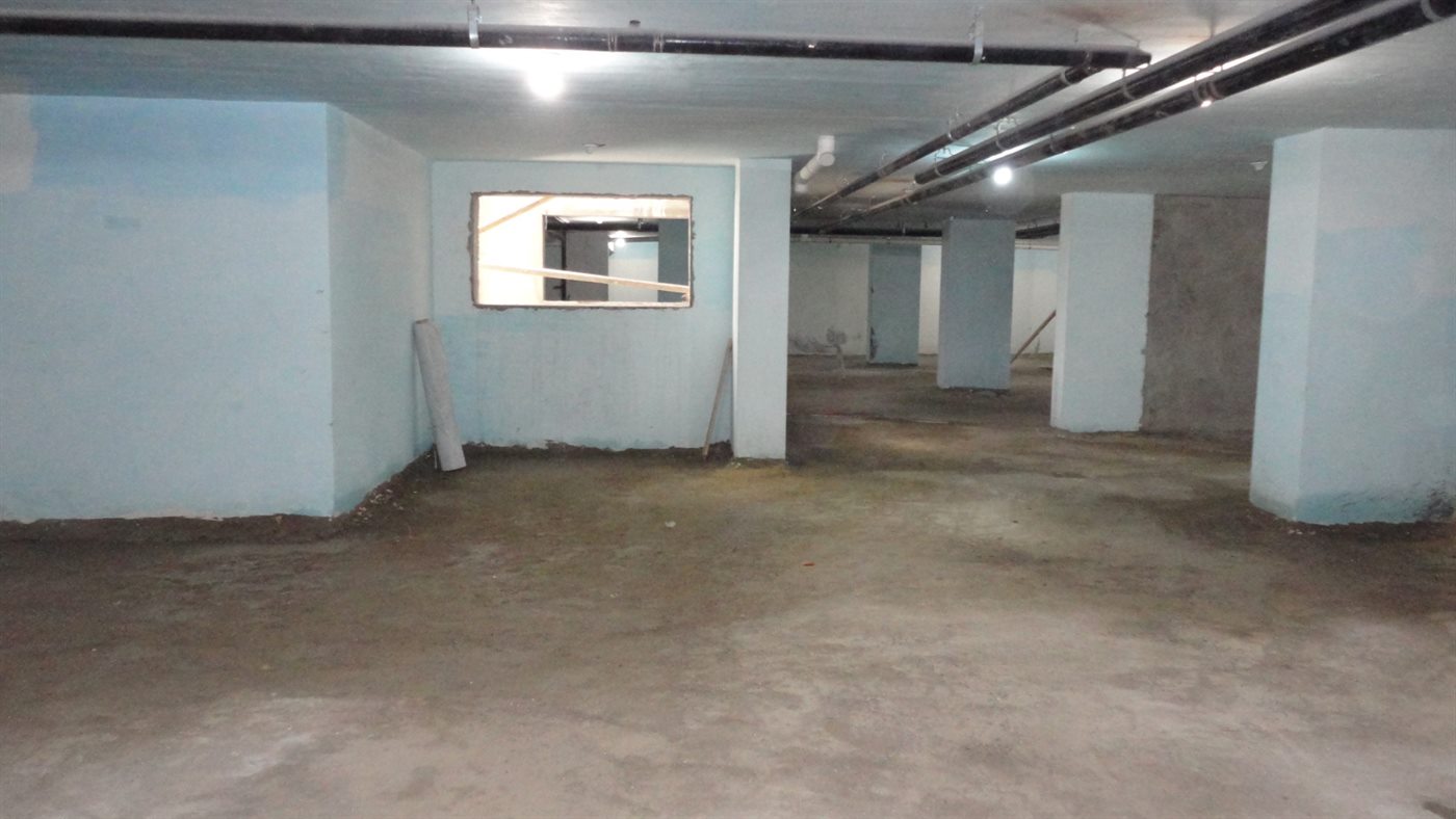 Sheriff Plaza plastered basement