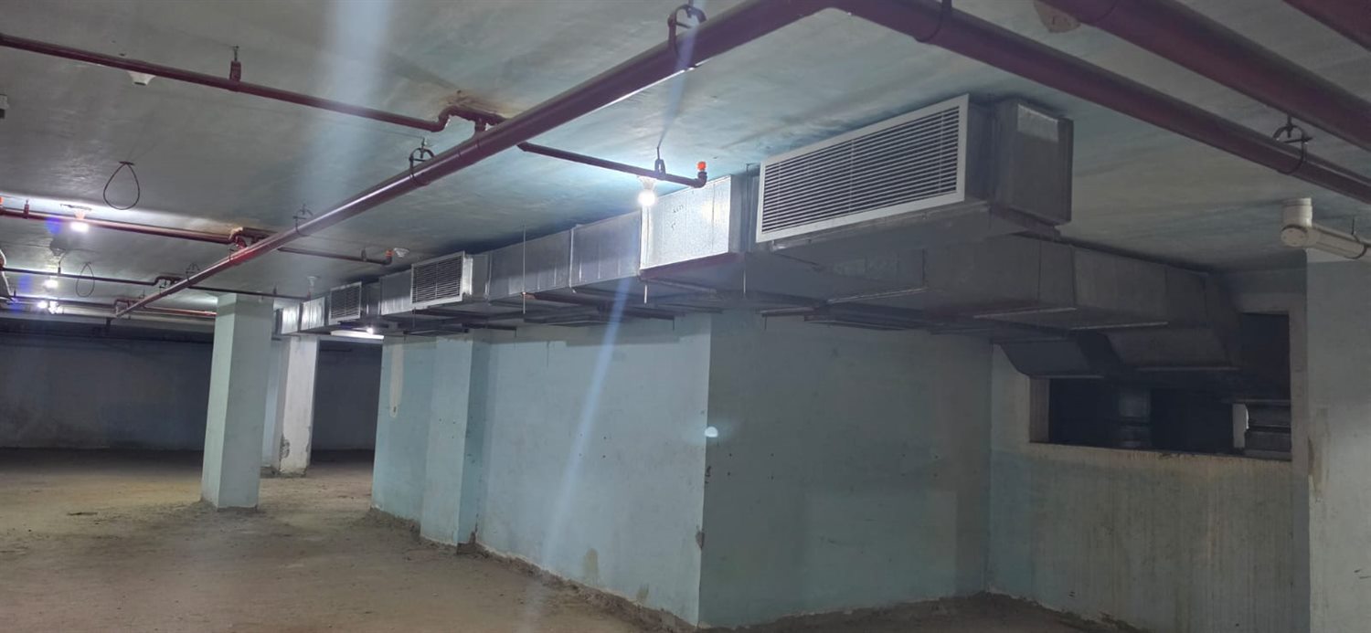 Sheriff Plaza HVAC ductwork basement