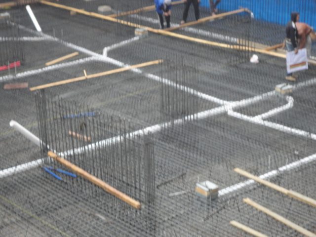 Sheriff Plaza plumbing first fix in slab