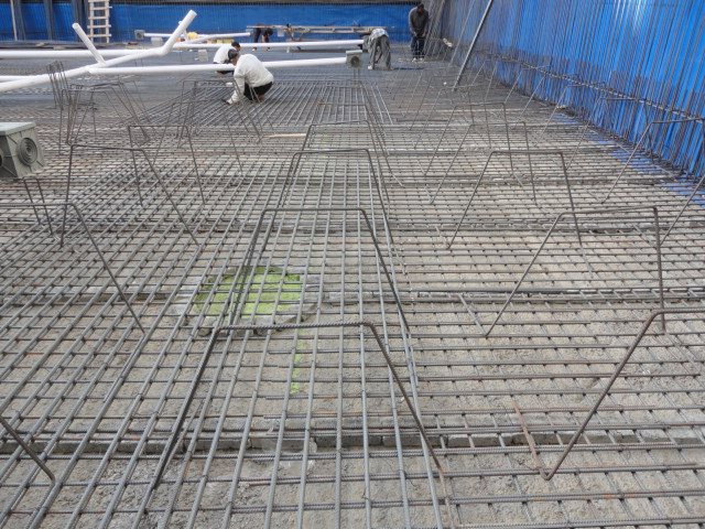 Sheriff Plaza roof slab reinforcement and spacers