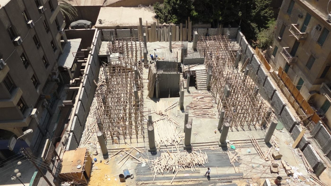 Sheriff Plaza — the structure rising (repetitive floors)