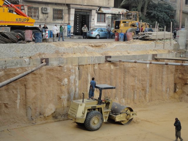Sheriff Plaza shoring and soil compaction