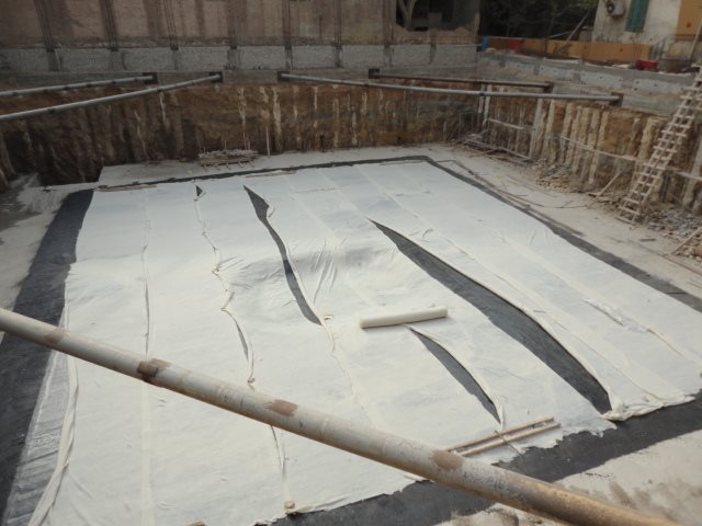 Sheriff Plaza foundation protection membrane