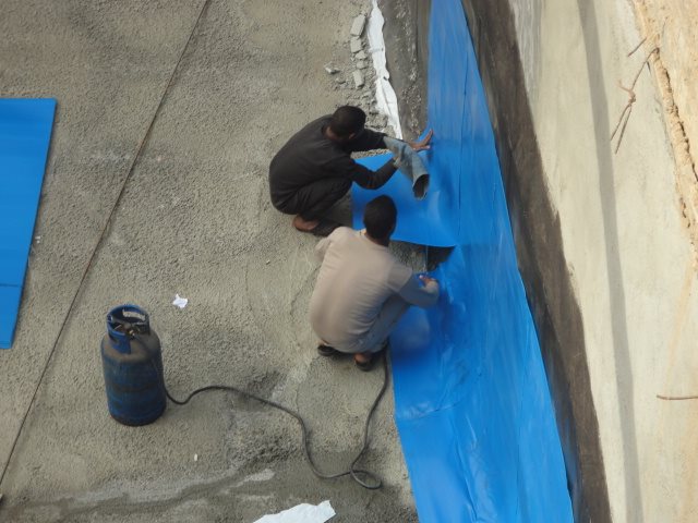 Sheriff Plaza waterproofing protection boards